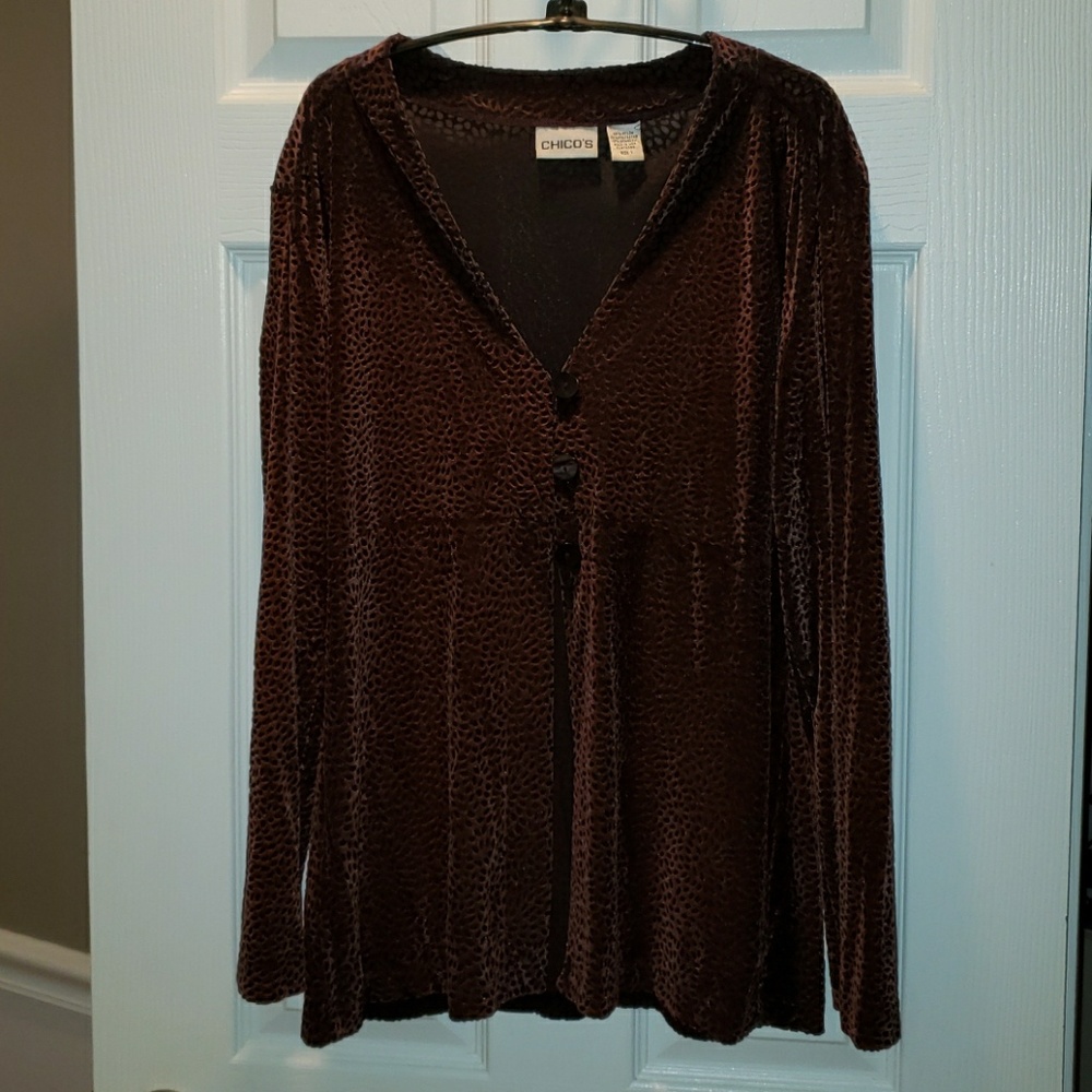 Chico's button up top/jacket